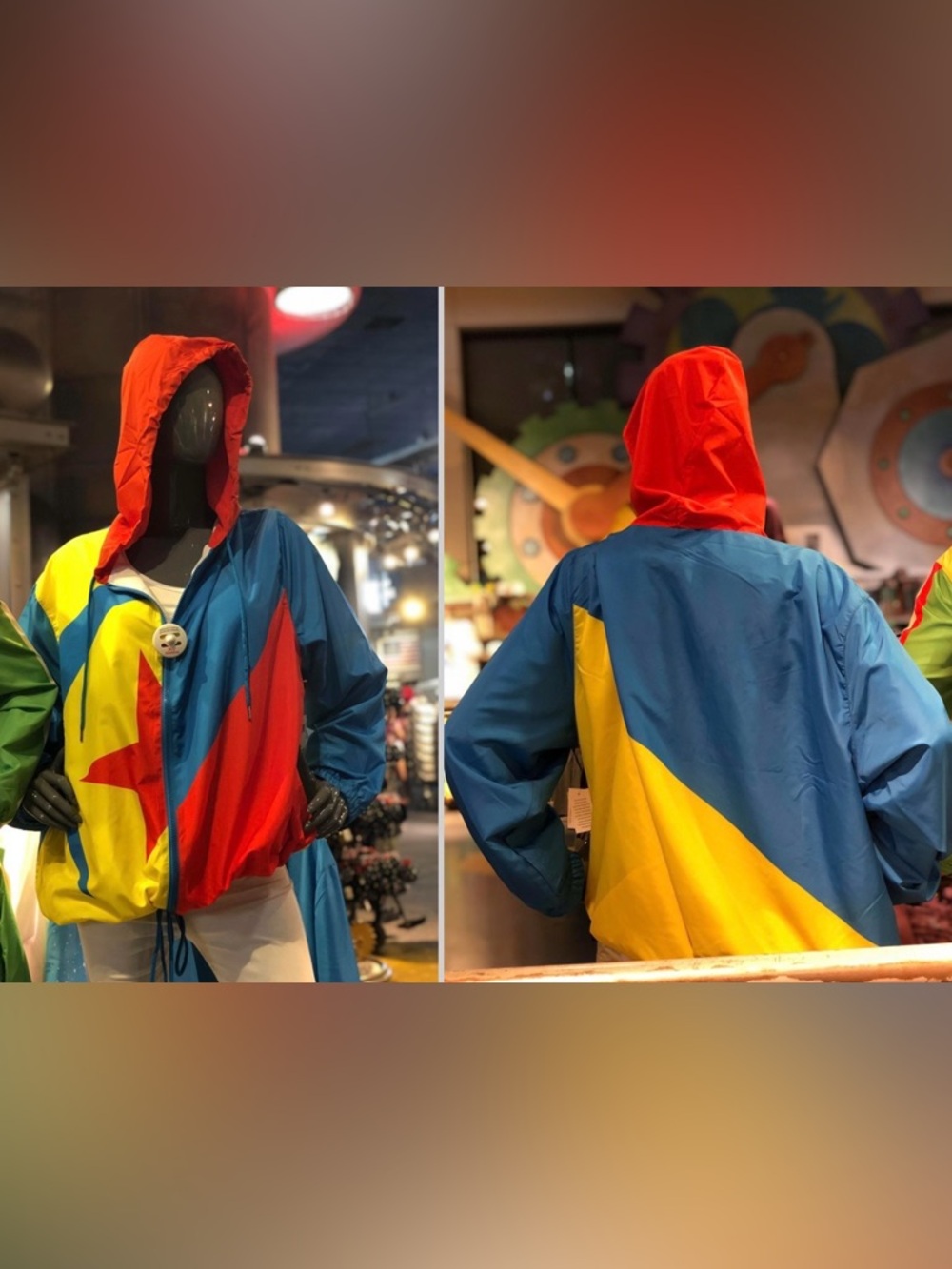 Disney Parks Pixar Toy Story Luxo Ball Hooded Windbreaker Jacket Adult Size 3X